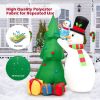 Happy Christmas Holiday Yard Decorations Inflatable W/ LED Lights