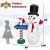 Happy Christmas Holiday Yard Decorations Inflatable W/ LED Lights