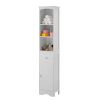 Tall Bathroom Cabinet;  Freestanding Storage Cabinet with Drawer;  MDF Board;  Adjustable Shelf