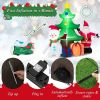 Happy Christmas Holiday Yard Decorations Inflatable W/ LED Lights