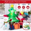 Happy Christmas Holiday Yard Decorations Inflatable W/ LED Lights