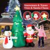 Happy Christmas Holiday Yard Decorations Inflatable W/ LED Lights