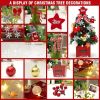 Desktop Christmas Tree;  19.7-inch Artificial Mini Christmas Decoration Tree;  The Perfect Christmas Decoration for Table;  Desk and Counter