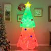 Happy Christmas Holiday Yard Decorations Inflatable W/ LED Lights