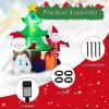 Happy Christmas Holiday Yard Decorations Inflatable W/ LED Lights