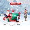 Happy Christmas Holiday Yard Decorations Inflatable W/ LED Lights