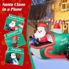 Happy Christmas Holiday Yard Decorations Inflatable W/ LED Lights