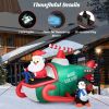 Happy Christmas Holiday Yard Decorations Inflatable W/ LED Lights