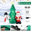 Happy Christmas Holiday Yard Decorations Inflatable W/ LED Lights