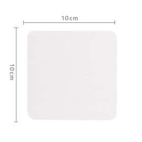 Diatomite Coaster Cup Bathroom Soap Box Hydrophilic Pad (Option: White 10x10cm)