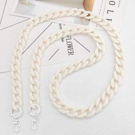 Color Acrylic Chain Mobile Phone Charm Handmade Bag (Option: Beige-21 √ó 29mm)